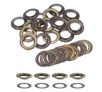 40mm Orificio Interno Extra Grande Ojales y Arandelas Pack de 10 - arandelas para cortinas, Ropa, Leathercraft, Vinilo, Pancartas y el lienzo Soporte - Bronce, 40mm