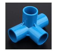 40mm PVC Pipe Connector Stereoscopic 4Ways Drip Irrigation Fittings Aquarium Tank DIY Tube Garden Water Connectors12/24/48pcs (Color : Blue Stereo 4 Ways, Diameter : 48pcs) Plumbing Fittings