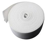 40mm Striped Elastic Band 1m 2m 3m 5m 10m 20m Garment Decoration Accessories Sewing Supplies(White,3.0 meter)