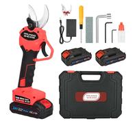 40mm Tijeras de Podar Electricas,con 2x3000mAh Bateria,Tijeras de Podar Bateria Adecuado Para JardineríA, Parques,Arboles Frutales,Bellota,Viñedos