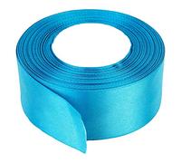 40mm x 22m de Doble Cara Raso Rollo cinta - Carrete Dual tela poliéster para costura, ARTES Y MANUALIDADES, Lazos, vestidos, Regalo Envoltura - Decoración la boda, cumpleaños, prendas - Azul Turquesa