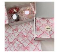 40pcs Bowknot Tissue Paper Pink Bow Bouquet Flower Wrapping Cake Baking Gift Wrap Art For DIY Crafts Birthday Decor(Color1)