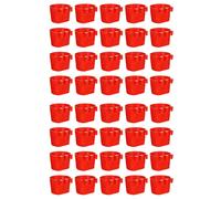 40Pcs Chickens Feeders for Cage,Hanging Chicken Water Feeder Cup, Plas