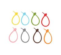 40pcs Colorful Silicone Ties Bag Clip,cable Straps, Bread Tie, Reusable Rubber Twist Tie, All-purpo