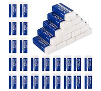 40Pcs Gomas de Borrar Borradores de Goma Blanca 2B Gomas de Borrar Flexibles Goma de Borrar Rectangular para Escuela,Oficina,Casa,Artes (4 * 2 * 1 cm)