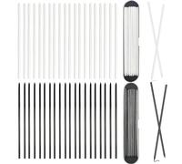 40pcs Minas De LáPiz De Carpintero,Recambios De LáPiz De Marcado,Reemplazos Recargas De LáPiz De ConstruccióN MecáNica De Orificio Profundo SóLido De 2,8mm Para Marcado De Carpintero(20Negro,20Blanco)
