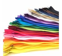 40PCS Nylon Invisible Zipper DIY Sewing accessories for Tailor Sewer Sewing Craft Crafters Special 20 Colors12 inch Mix Color