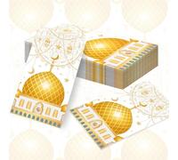 40pcs ramadan servietten eid mubarak ramadan dekor gold weiß servietten für ramadan tischdekoration eid mubarak ramadan