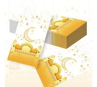 40pcs ramadan servietten gold weiß servietten eid mubarak ramadan dekor für ramadan tischdekoration eid mubarak ramadan