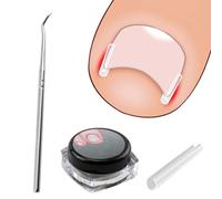40PCS Tiras Alisadoras sin Dolor con Elevador de Uñas, Kit Avanzado de Corrección para Uñas Encarnadas, Herramientas Profesionales para un Tratamiento Eficaz y Fácil de Uñas de los Pies Encarnadas