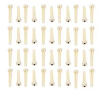 40Pcs Yootones Plástico Guitarra Acústica Puente Pins String Peg para Piezas de Guitarra Reemplazo (Blanco)