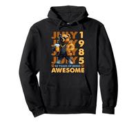 40th Birthday Bear Legends July 1985 40 Years Old For Mens Sudadera con Capucha