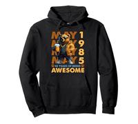 40th Birthday Bear Legends May 1985 40 Years Old For Mens Sudadera con Capucha