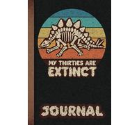 40th Birthday Dinosaur Lover Journal: 6x9, 120 lined pages with Dinosaur Fossil Belongs to page. Great for journaling and logging, Black Kraft design