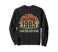 40th Birthday Gifts Vintage December 1985 40 Years Old Men Sudadera