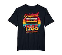 40th Birthday Man Woman 40 Years Decoration 1985 Funny Camiseta, Hombre Tallas Grandes, Negro, 2X Alto