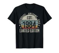 40th Birthday Vintage 40 Year Old Est 1984 Limited Edition Camiseta