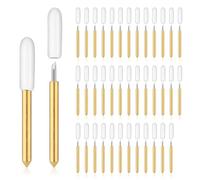 40uds Cuchillas de Punta Fina, Carburo Cementado Cuchillas de Corte de Repuesto Cuchillas de Punta fina para Cartulina Papel Adhesivo Artificial Compatible con Cricut
