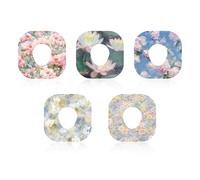 40uds Parches Adhesivos para Dexcom G7, Pegatinas de Sensores Impermeables y Transpirables Diseñadas Compatibles con Dexcom G7 (Diseño Floral de pintura al Óleo)