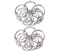 40unidades Anillos de Libro,25mm Metal Bisagra Anilla Libro,Anillas Encuadernar,Anillas para Hojas Sueltas,Para álbumes de Recortes de Oficina,Carpetas,álbumes de Fotos,Llaveros