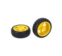 40Unids para Inteligente Coche Robot Neumatico Plastico Rueda con Motorreductor 3-6V