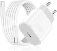 40W Cargador Carga Rápida para iPhone 17/17 Pro/17 Pro Max/17 Air, iPhone 16/15, Cargador Rápido USB-C con Cable 2m, USB-C Power Delivery Fast Charger