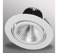 40W LED Foco Empotrado Exlite-R 3000K en Blanco Cálido, Orientable Ø 175mm