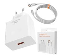40W USB C Cargador Carga Rapida para Huawei con 6A 1m Cable, Blanco | Tipo C Adaptador de Cargador, para Honor 90 Lite 200Lite Honor Magic7 6 5 4Lite Pro 90 80 70 Lite X8b, Carregador Enchufe