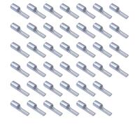 40x enlatado de cobre puro no aislado pin plano terminal interruptor de aguja desnuda para tubo de cobre terminales de perno plano (cable de 16 mm²)