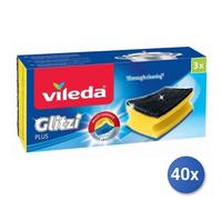 40x Paquete Vileda Esponja Glitzi Plus