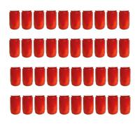 40x Premium Luz Del Aceite T3 Rojo Kompositions Friedhofskerze Vela Tumba Tronco