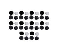 40X Universal Lavalier MicróFono Furry Parabrisas Fur Windshield Wind Muff Soft para Lapel Lavalier Mic 5Mm