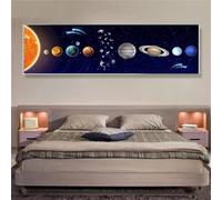 40x120cm Pintura Diamante 5d Punto de Cruz kit Completo DIY Star Earth Round Rhinestone Bordado Diamond Painting para Adultos y Niños Dibujos con Diamantes Artesanía Decoración de Pared S-14880