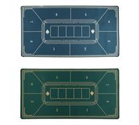 40x20 pulgadas estera de póquer profesional de goma portátil impermeable cubierta de mesa 6 jugadores diseño para mesa juego de póquer superior