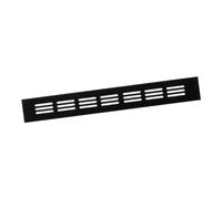40x300mm Rejilla de Ventilación de Aluminio para Muebles - Rejilla Negra para Puerta, Armario, Radiador