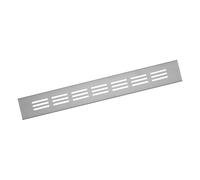 40x300mm Rejilla de Ventilación de Aluminio para Muebles - Rejilla Plateada para Puerta, Armario, Radiador