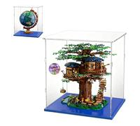 40x40x45 Vitrina Acrílico Grande para Lego La Cabane Dans l Arbre 21318 The Globe 21332 Piano de Cola 21323 Figuras Anime Muñecos Coleccion
