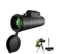 40x60 ED Monocular de Vidrio Ultra HD Prisma BAK4 Impermeable con Recubrimiento Múltiple para Vida Silvestre Observación de Aves Caza Camping Viajes Paisajes de Vida Silvestre, Telescopio Monocular