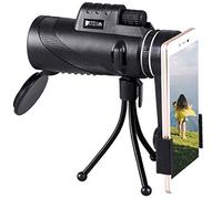 40X60 Telescopio HD De Tubo único De Alta Magnificación Y Soporte para Teléfono Inteligente,Cámara De Telefoto En Segundos para Tomas De Astronomía Al Aire Libre,Fotografía De Ultra Larga Distancia