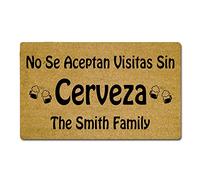 40X60Cm Felpudo No Se Aceptan Visitas Sin Cerveza Felpudo Personalizado, Multicolor Alfombrillas Duradera Alfombra De Bienvenida Súper Absorbente Alfombra De Baño para Sala Cocina Cocina