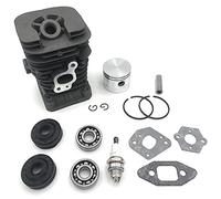 41.1Mm Motosierra Cilindro y Junta PistóN Assy BujíA Ranurada Kit de Rodamiento de Bolas para Partner 350 Partner 351