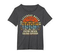 41 años Cumpleaños Hombre Mujer 1985 41 años Cumpleaños Camiseta, Mujer Tallas Grandes, Jaspeado Oscuro, 4XL Grande