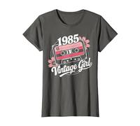 41 años Mujer Vintage 1985 cumpleaños 41 Retro Mujer 1985 Camiseta, Mujer, Asfalto, 3XL
