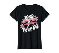 41 años Mujer Vintage 1985 cumpleaños 41 Retro Mujer 1985 Camiseta, Mujer, Negro, XL