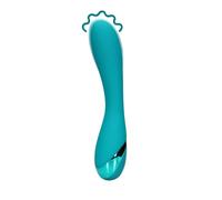¡41% DTO! Smooth Silicone G-Spot Vibrator Teal Blue