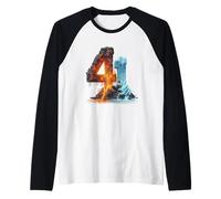 41 Lava & Ice Four One | Gen Alpha Slang | Meme Camiseta Manga Raglan