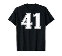 41, número Cuarenta y un, gráficos de Deportes de Equipo Camiseta