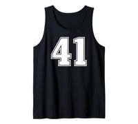 41, número Cuarenta y un, gráficos de Deportes de Equipo Camiseta sin Mangas