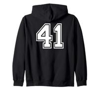 41, número Cuarenta y un, gráficos de Deportes de Equipo, Que Coincide con el gráfico Sudadera con Capucha