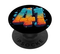 41 Stone and Fire Four One | Gen Alpha Slang | Meme PopSockets PopGrip Adhesivo